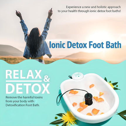 Ionic Foot Bath System with Portable Basin for Home Spa Relaxation | Easy Controls for Soothing Soak Sessions