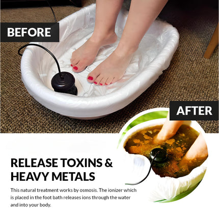Ionic Foot Bath System with Portable Basin for Home Spa Relaxation | Easy Controls for Soothing Soak Sessions