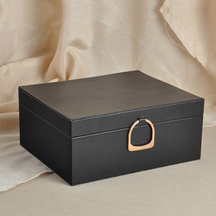 Jewelry Box Organizer with 2-Layer Design & Expandable Tray | Elegant Storage for Rings, Necklaces, and Bracelets