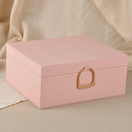 Jewelry Box Organizer with 2-Layer Design & Expandable Tray | Elegant Storage for Rings, Necklaces, and Bracelets