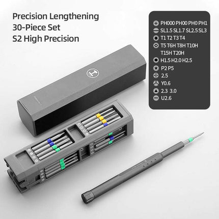 44 in 1 Screwdriver Set with Interchangeable Precision Bits, Compact Repair Kit for Electronics, Appliances and Small Screws