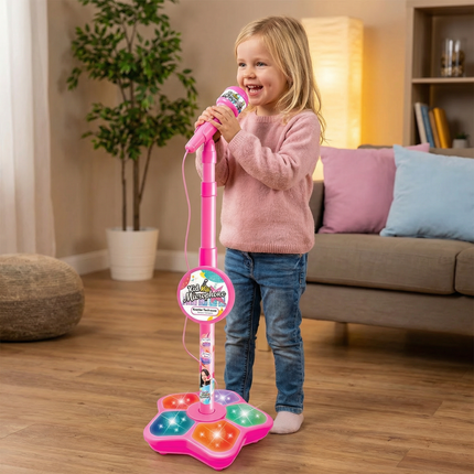 Karaoke Microphone Set for Kids with Adjustable Stand | Creative Singing Fun for Home Entertainment