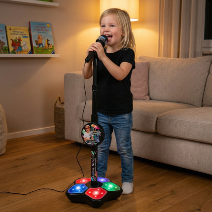 Karaoke Microphone Set for Kids with Adjustable Stand | Creative Singing Fun for Home Entertainment