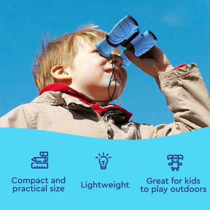 Kids Binoculars with Easy Grip Rubberized Design | Lightweight Compact Glasses for Outdoor Exploration