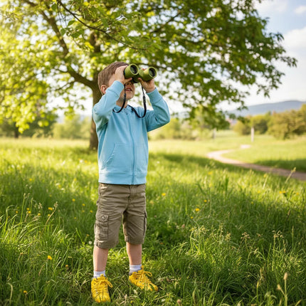 Kids Binoculars with 8X Magnification | Mini Portable Adventure Toy for Outdoor Exploration
