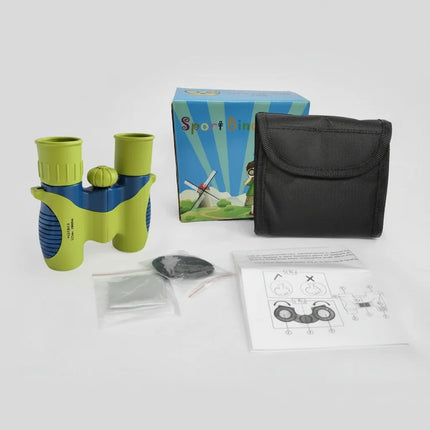 Kids Binoculars with 8X Magnification | Mini Portable Adventure Toy for Outdoor Exploration