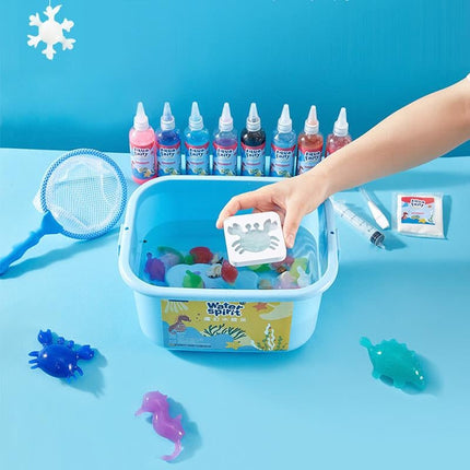 Kids Crafts Water Gel Activity Kit with Colorful Animal Molds | Creative Hands-On Play for Fine Motor Skills and Imagination