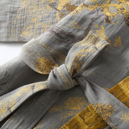 Cotton Kimono Bathrobe with Relaxed Fit Design | Lightweight Comfort for Everyday Loungewear
