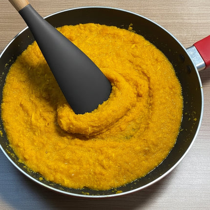 Silicone Spatula Cooking Spoon with Seamless Design | Heat-Resistant Kitchen Utensil for Stirring and Serving