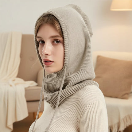Cashmere Knit Beanie with Pom-Pom Design | Ribbed Stretch Fit for Cold Weather Comfort