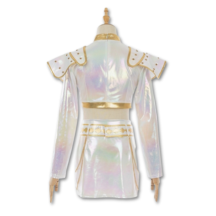 Kpop Halloween Costume Set with Reflective Design | Complete Cosplay Outfit for Themed Parties and Stage Performances