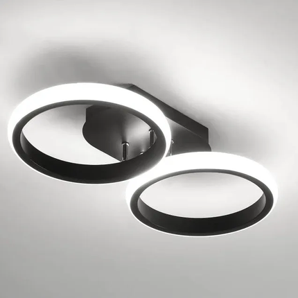 LED Ceiling Light with Overlapping Ring Design | Energy-Efficient Illumination for Modern Interiors