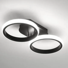 Flush Mount Ceiling Lights, Modern LED Ceiling Light with Circular Rings, Kitchen Light Fixture for Bedroom and Hallway_00