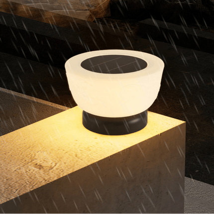 Solar Pathway Light with Warm Ambient Glow | Modern LED Outdoor Lamp for Driveways and Patios
