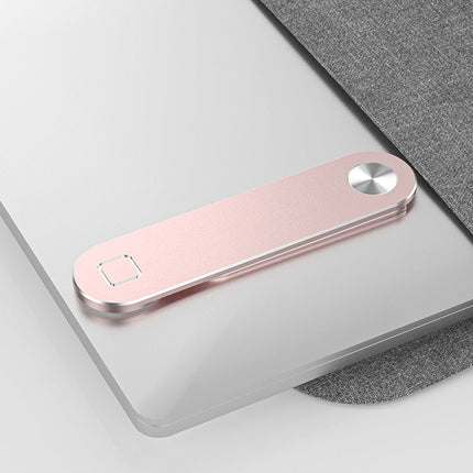 Magnetic Phone Holder for Laptop Screen, Adjustable Foldable Side Mount Stand for Phone and Tablet