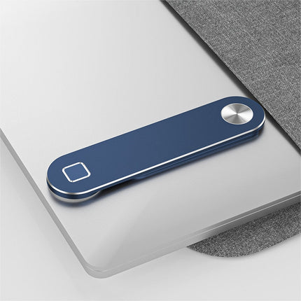 Magnetic Phone Holder for Laptop Screen, Adjustable Foldable Side Mount Stand for Phone and Tablet
