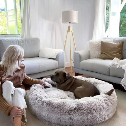 Anxiety-Relieving Dog Bed with Plush Cozy Design | Comfortable Rest for Small to Large Dogs