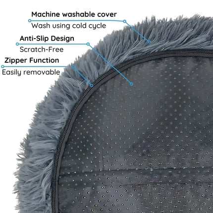 Anxiety-Relieving Dog Bed with Plush Cozy Design | Comfortable Rest for Small to Large Dogs