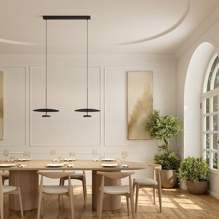 LED Ceiling Light Fixture with Dimmable Indirect Lighting | Modern Hanging Design for Stylish Home Illumination