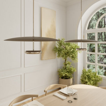 LED Ceiling Light Fixture with Dimmable Indirect Lighting | Modern Hanging Design for Stylish Home Illumination