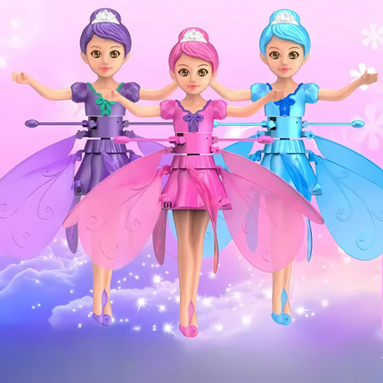 Hovering LED Light Fairy Toy with Interactive Motion Sensor | Colorful Flight Action for Indoor Fun