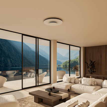 Modern LED Flush Mount Ceiling Light with Minimalist Design | Versatile Lighting for Bedrooms and Living Spaces