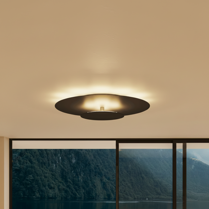 Modern LED Flush Mount Ceiling Light with Minimalist Design | Versatile Lighting for Bedrooms and Living Spaces
