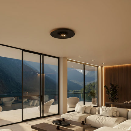Modern LED Flush Mount Ceiling Light with Minimalist Design | Versatile Lighting for Bedrooms and Living Spaces