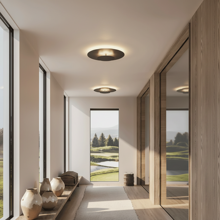 Modern LED Flush Mount Ceiling Light with Minimalist Design | Versatile Lighting for Bedrooms and Living Spaces