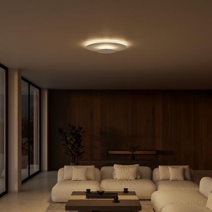 Modern LED Flush Mount Ceiling Light with Minimalist Design | Versatile Lighting for Bedrooms and Living Spaces