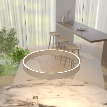 LED Ceiling Light Pendant with Dimmable Illumination | Modern Flush Mount Fixture for Living Room and Dining Areas