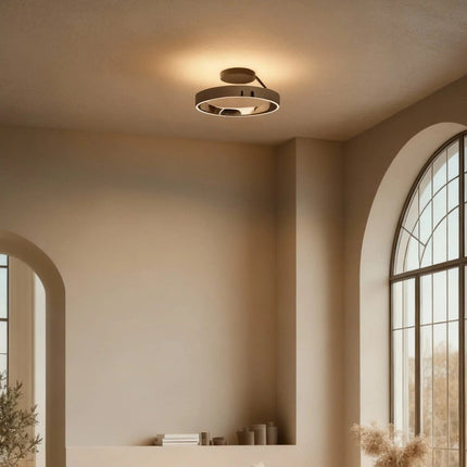 LED Flush Mount Ceiling Light in Modern Round Design | Energy-Efficient Lighting for Hallways and Bedrooms