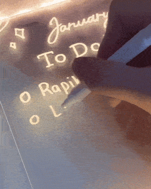 LED Note Board with Pen, Transparent Acrylic Message Board, USB Powered Light Up Memo Sign for Desk