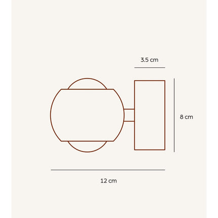 LED Wall Light Sconce with Touch Dimming Control | Modern Accent Lighting for Cozy Home Atmosphere