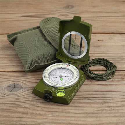 Lensatic Compass for Outdoor Navigation with Durable Aluminum Housing | Precise Direction Reading for Hiking and Camping