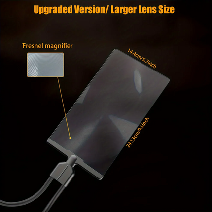 Lightweight Hands-Free Magnifying Glass with Adjustable Neck | Clear Detail Viewing for Reading and Crafting