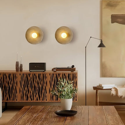 Handcrafted Wood Wall Sconce with LED Illumination | Modern Rustic Lighting for Ambient Home Decor