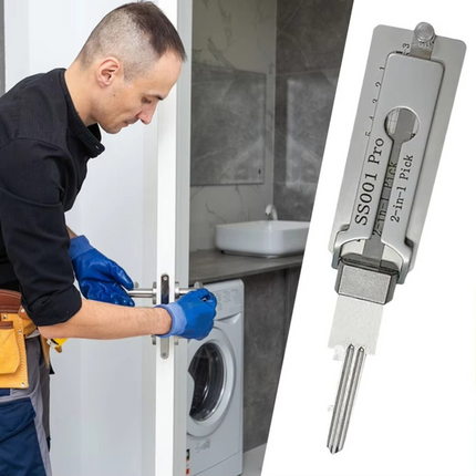 Key Decoder Tool with 2-in-1 Design | Precision Lock Picking for Professional Locksmiths