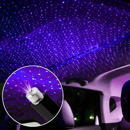 Star Night Light Projector, USB Powered, Twists from Spotlight to Wide Star Field, for Car Roofs and Bedrooms