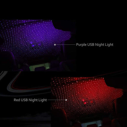 Star Night Light Projector, USB Powered, Twists from Spotlight to Wide Star Field, for Car Roofs and Bedrooms