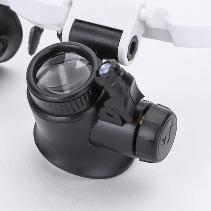LED Magnifying Glasses with Adjustable Lenses & Built-In Lighting | Precision Viewing for Jewelry Inspection and Repairs