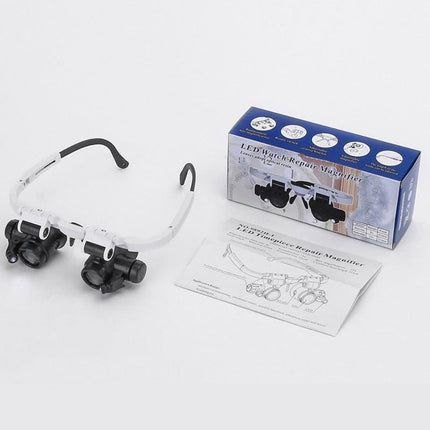 LED Magnifying Glasses with Adjustable Lenses & Built-In Lighting | Precision Viewing for Jewelry Inspection and Repairs