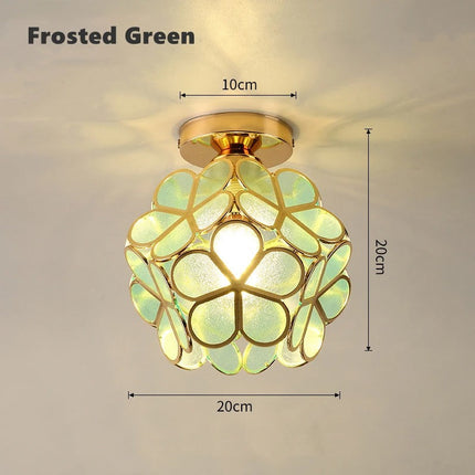 Nordic Petal Aisle Ceiling Lamp with Flower-Ball Design | Elegant Lighting for Hallways and Bedrooms