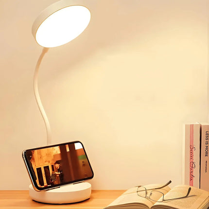 LED Desk Lamp with Adjustable Swan-Neck & Touch Control | Flexible Lighting for Study and Work