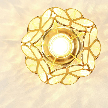 Nordic Petal Aisle Ceiling Lamp with Flower-Ball Design | Elegant Lighting for Hallways and Bedrooms