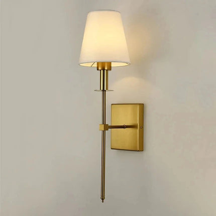 Nordic LED Wall Sconce with Fabric Shade | Stylish Ambient Lighting for Bedrooms and Living Rooms