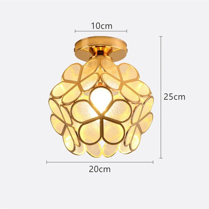 Nordic Petal Aisle Ceiling Lamp with Flower-Ball Design | Elegant Lighting for Hallways and Bedrooms