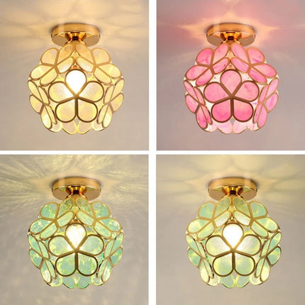 Nordic Petal Aisle Ceiling Lamp with Flower-Ball Design | Elegant Lighting for Hallways and Bedrooms