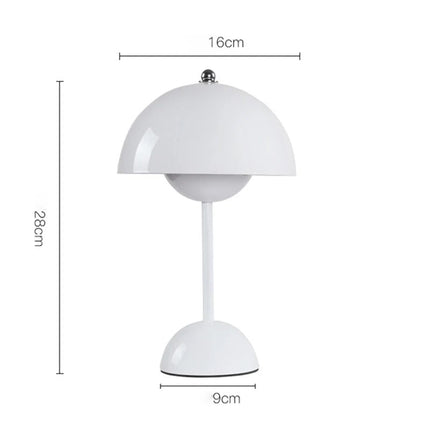 Mushroom LED Table Lamp with Touch Control & Stepless Dimming | Scandinavian Design for Cozy Home Ambiance