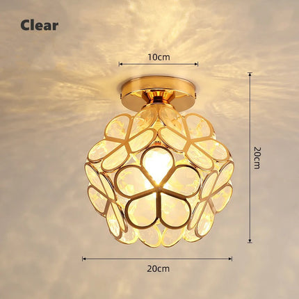Nordic Petal Aisle Ceiling Lamp with Flower-Ball Design | Elegant Lighting for Hallways and Bedrooms